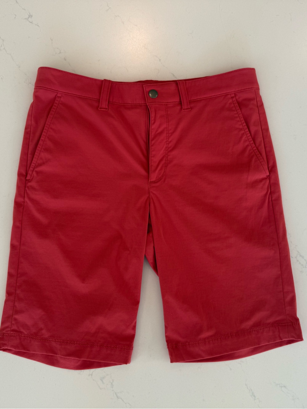 Crewcuts Red Flat-Front Casual Shorts